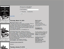 Tablet Screenshot of inherentrecords.com